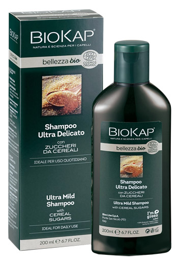 BIOKAP BELLEZZA BIO SHAMPOO ULTRA DELICATO COSMOS ECOCERT 200 ML BIOSLINE - Metafarm