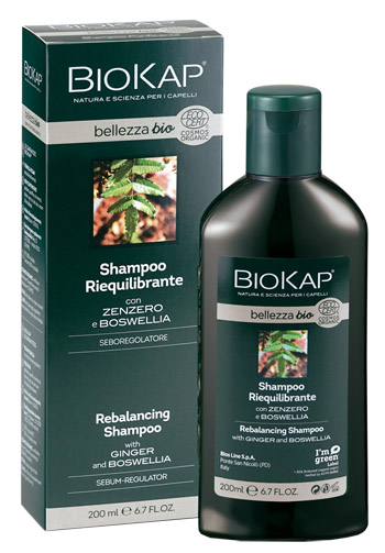 BIOKAP BELLEZZA BIO SHAMPOO RIEQUILIBRANTE COSMOS ECOCERT 200 ML BIOSLINE - Metafarm