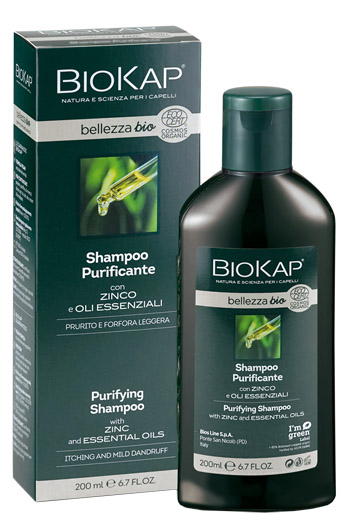 BIOKAP BELLEZZA BIO SHAMPOO PURIFICANTE COSMOS ECOCERT 200 ML BIOSLINE - Metafarm