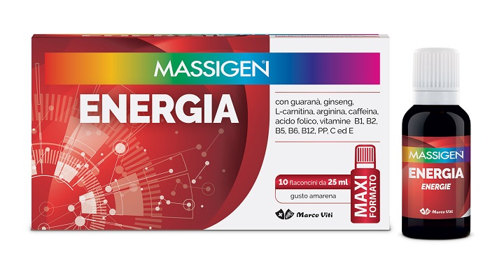 MASSIGEN ENERGIA 10 FLACONI DA 25 ML - Metafarm