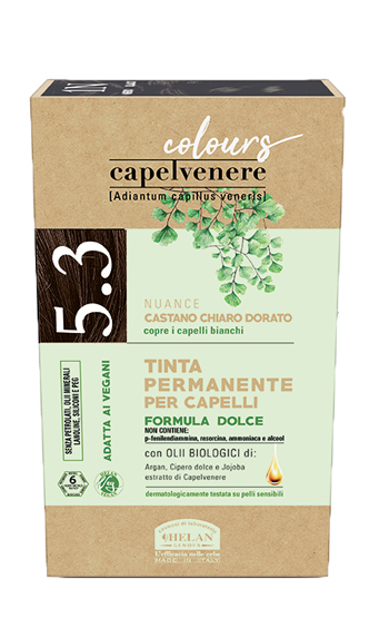 CAPELVENERE COLOURS TINTA CAPELLI 5,3N CASTANO CHIARO DORATO - Metafarm