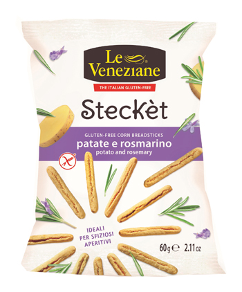 LE VENEZIANE STECKET PATATE ROSMARINO 60 G - Metafarm