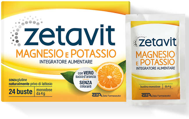 ZETAVIT MAGNESIO POTASSIO 24 BUSTINE DA 4 G - Metafarm
