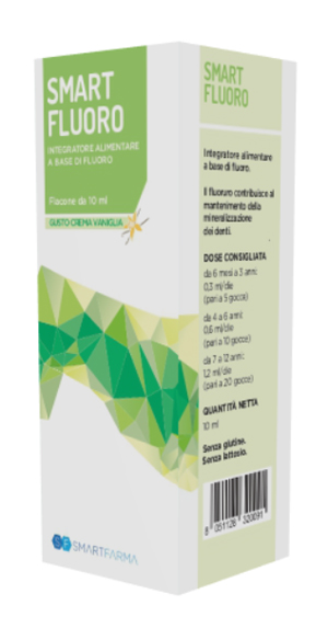 SMART FLUORO GOCCE 10 ML GUSTO CREMA VANIGLIA - Metafarm