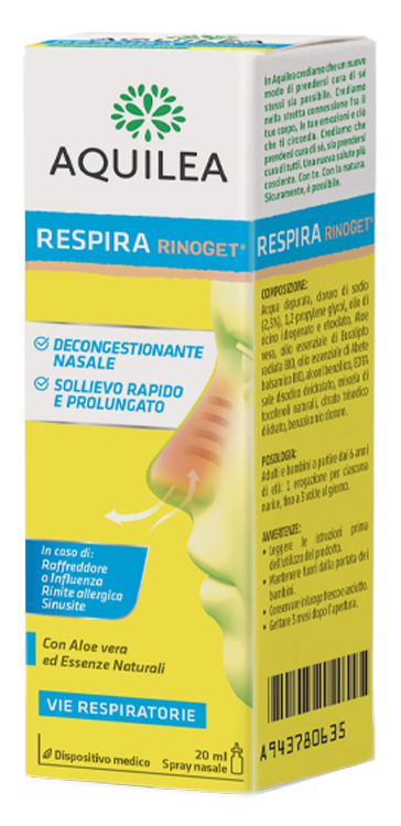 AQUILEA RESPIRA RINOGET 20 ML - Metafarm