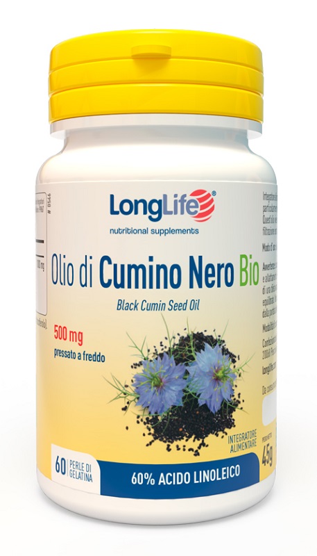 LONGLIFE OLIO DI CUMINO NERO BIO 60 PERLE IN GELATINA - Metafarm