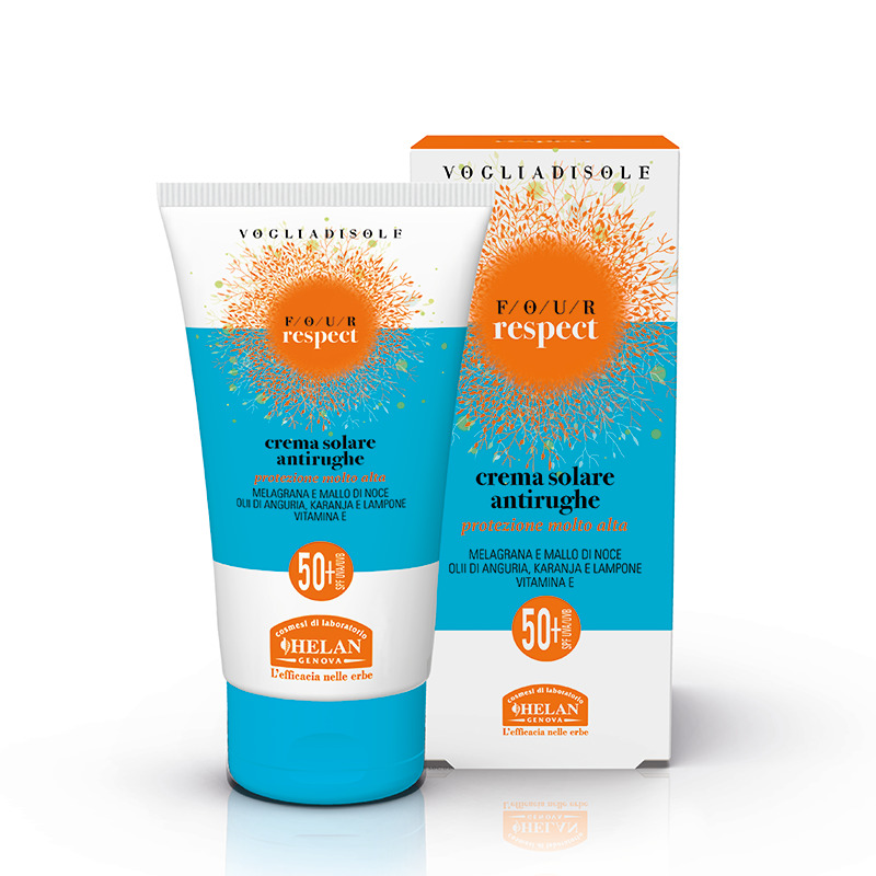 VOGLIADISOLE FOUR RESPECT CREMA SOLARE ANTIRUGHE SPF50+ 50 ML - Metafarm