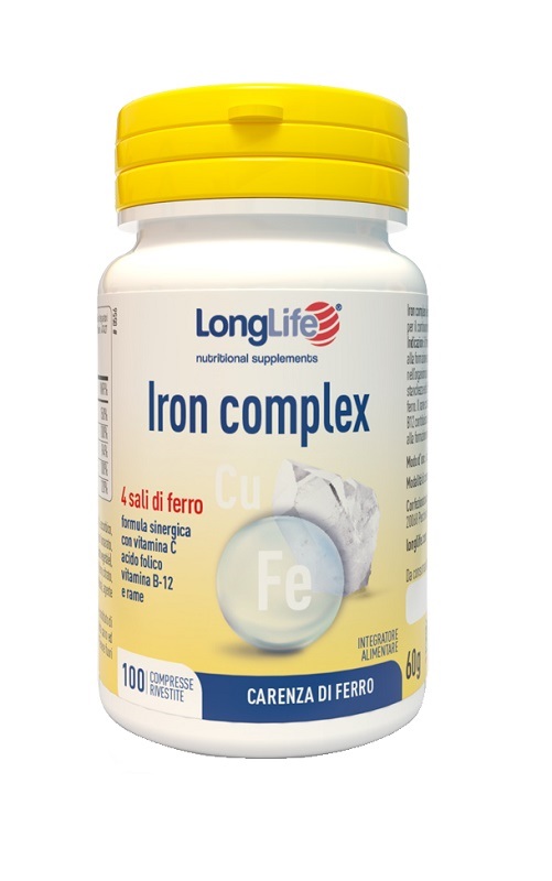 LONGLIFE IRON COMPLEX 100 COMPRESSE RIVESTITE - Metafarm
