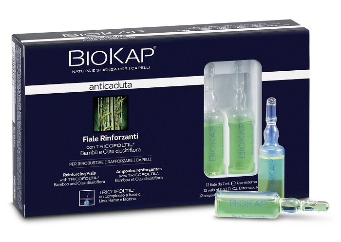 BIOKAP FIALE RINFORZANTI ANTICADUTA CON TRICOLTIL 12 PEZZI DA 7 ML NEW - Metafarm