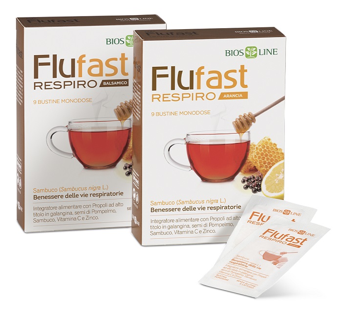 APIX PROPOLI FLUFAST RESPIRO ARANCIA 9 BUSTE BIOSLINE - Metafarm