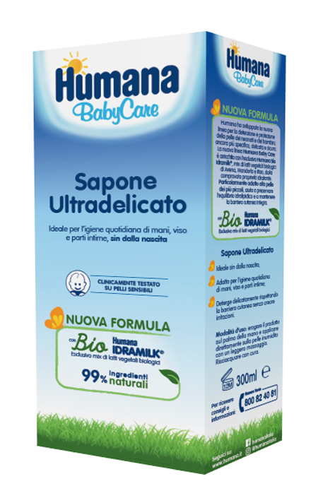 HUMANA BABY CARE SAPONE LIQUIDO 300 ML - Metafarm