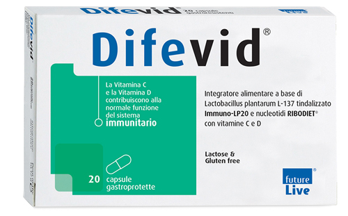 DIFEVID 20 CAPSULE GASTROPROTETTE - Metafarm