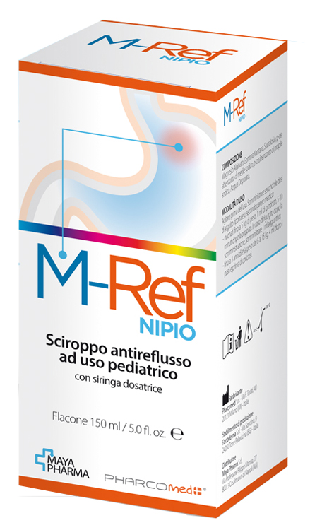 M-REF NIPIO SCIROPPO ANTIREFLUSSO AD USO PEDIATRICO 150 ML CON SIRINGA DOSATRICE - Metafarm