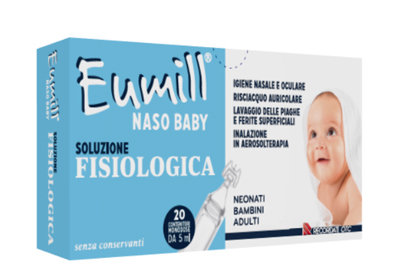 EUMILL NASO BABY SOLUZIONE FISIOLOGICA 20 CONTENITORI MONODOSE 5 ML - Metafarm