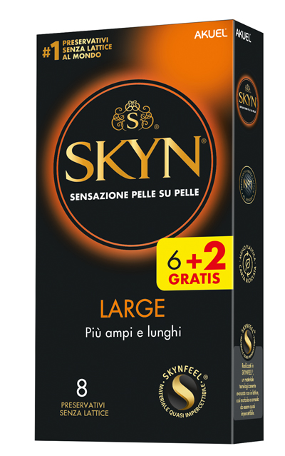 AKUEL SKYN LARGE PIU AMPI/LUNGHI 6 PEZZI + 2 OMAGGIO - Metafarm