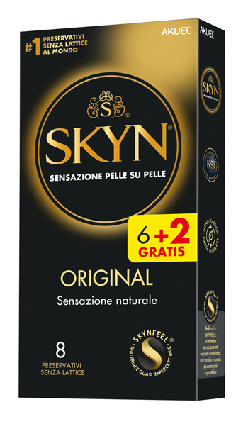 AKUEL SKYN ORIGINAL SENSAZIONE NATURALE 6 PEZZI + 2 OMAGGIO - Metafarm