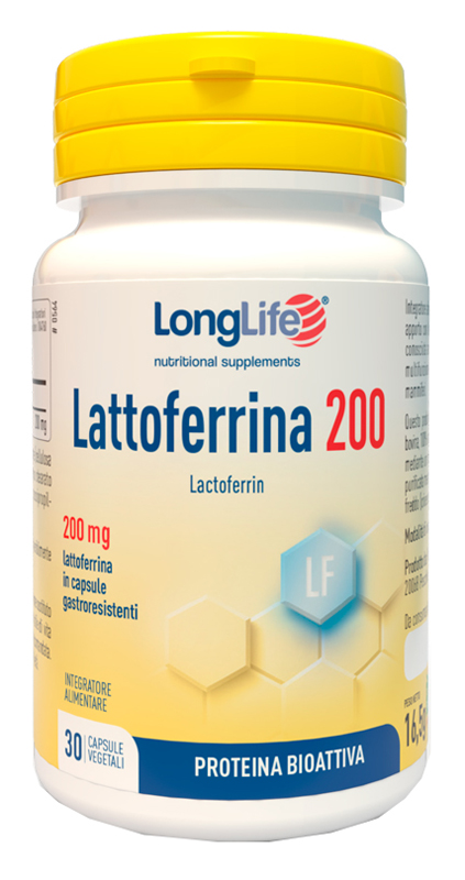 LONGLIFE LATTOFERRINA200 30 CAPSULE VEGETALI DA 550 MG - Metafarm