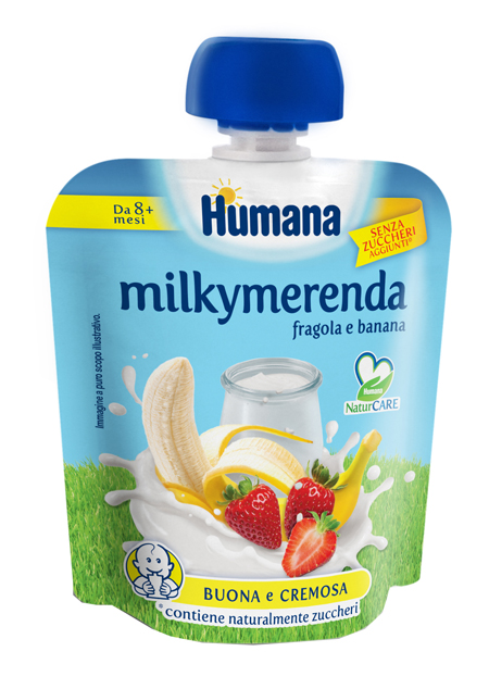 MILKYMERENDA FRAGOLA BANANA 100 G - Metafarm