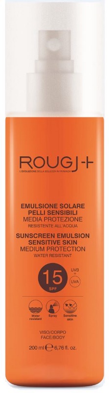 ROUGJ SOLARE SPF15 PELLI SENSIBILI 200 ML - Metafarm