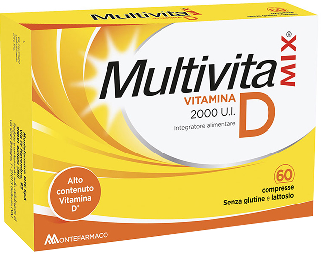 MULTIVITAMIX VITAMINA D 2000 UI 60 COMPRESSE - Metafarm