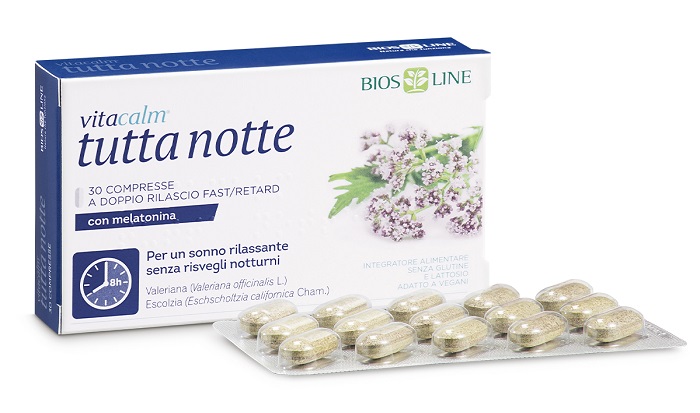 VITACALM TUTTA NOTTE CON MELATONINA 60 COMPRESSE - Metafarm