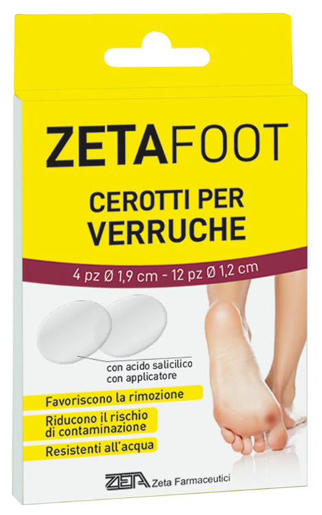ZETAFOOT CEROTTO VERRUCHE ASSORTITO 16 PEZZI - Metafarm