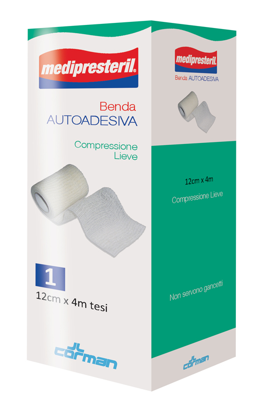 MEDIPRESTERIL BENDA AUTOADESIVA 12X400 CM 1 PEZZO - Metafarm