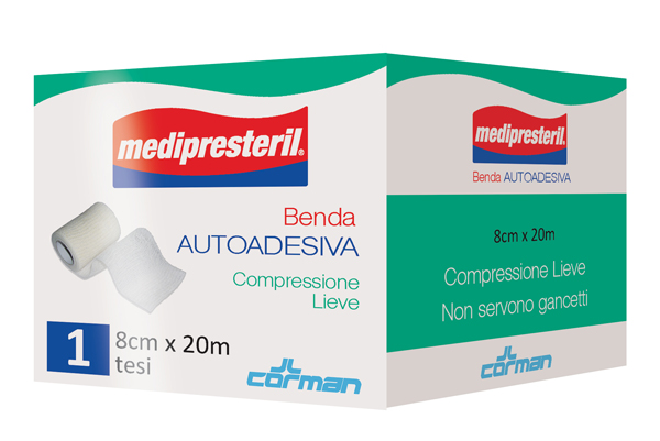 MEDIPRESTERIL BENDA AUTOADESIVA 8X2000 CM 1 PEZZO - Metafarm