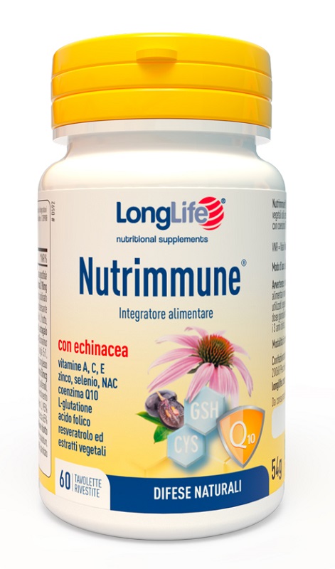 LONGLIFE NUTRIMMUNE 60 TAVOLETTE RIVESTITE - Metafarm