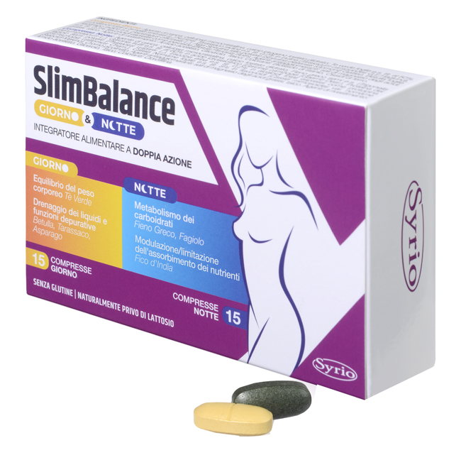 SLIM BALANCE GIORNO E NOTTE 15 COMPRESSE GIORNO 15 COMPRESSE NOTTE - Metafarm