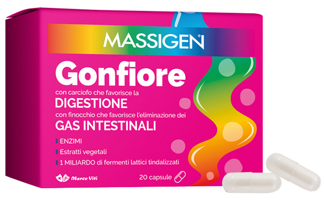 MASSIGEN GONFIORE 20 CAPSULE - Metafarm