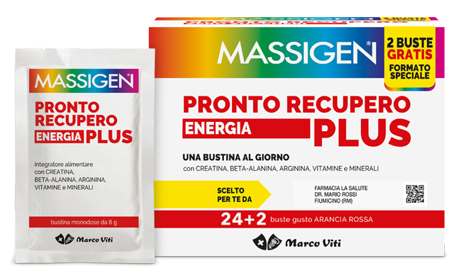 MASSIGEN PRONTO RECUPERO ENERGIA PLUS 24 BUSTINE + 2 BUSTINE - Metafarm
