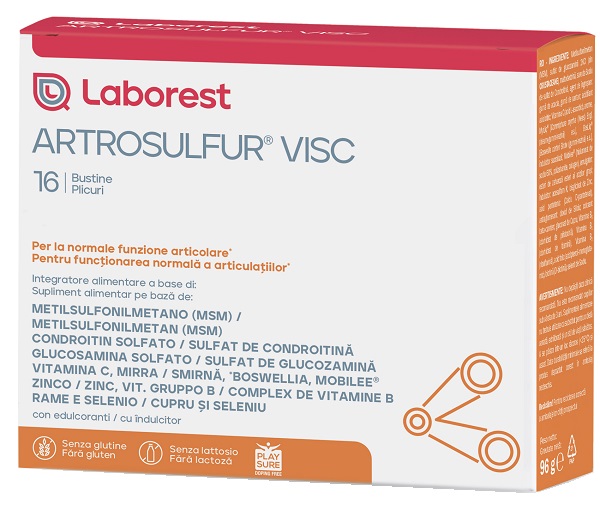 ARTROSULFUR VISC 16 BUSTINE DA 6 G - Metafarm