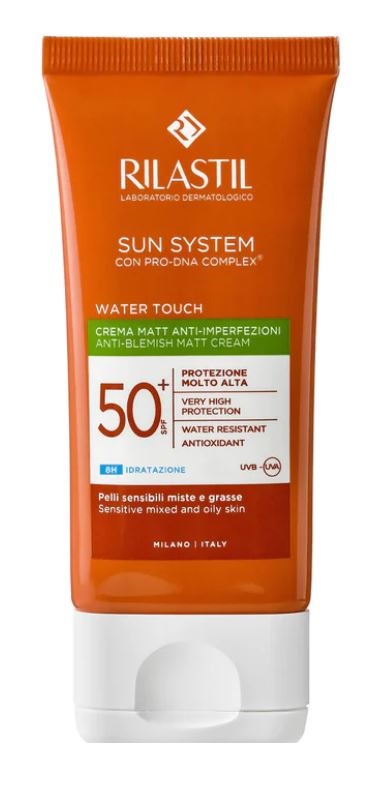 RILASTIL SUN SYSTEM WATER TOUCH MAT CREMA SPF50+ 50 ML - Metafarm