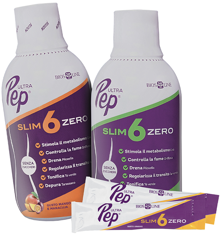 ULTRA PEP SLIM 6 ZERO ANANAS 500 ML BIOSLINE - Metafarm