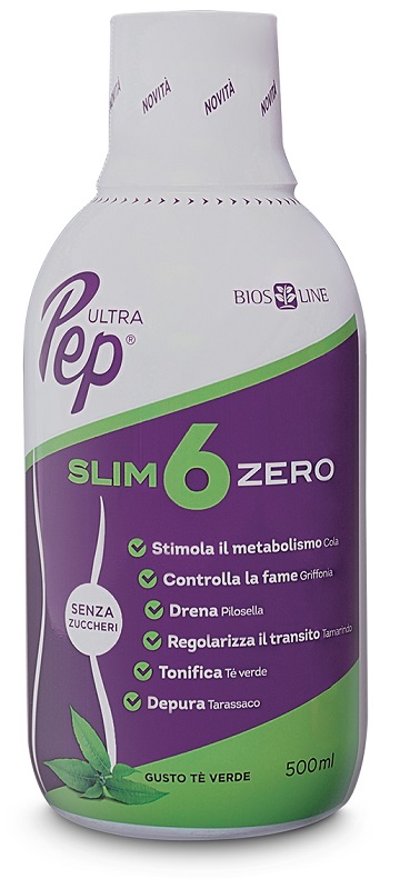 ULTRA PEP SLIM 6 ZERO TE' VERDE 500 ML BIOSLINE - Metafarm