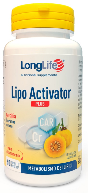 LONGLIFE LIPO ACTIVATOR PLUS 60 TAVOLETTE RIVESTITE DA 1,6 G - Metafarm
