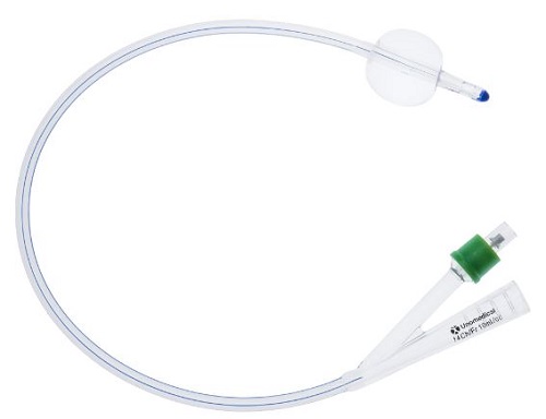 CATETERE FOLEY IN SILICONE 2 VIE DIAMETRO CH 18 PUNTA NELATON CON PALLONCINO 10 ML 1 PEZZO - Metafarm