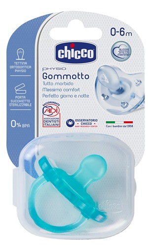 CHICCO GOMMOTTO IN SILICONE BOY 0-6 MESI 1 PEZZO - Metafarm