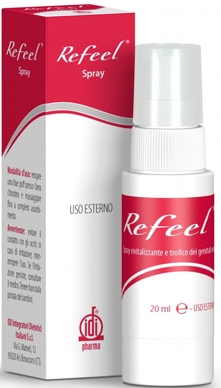 REFEEL SPRAY RIVITALIZZANTE E TROFICO DEI GENITALI ESTERNI FEMMINILI 20 ML - Metafarm