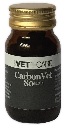 VETCARE CARBONVET 80 COMPRESSE 500 MG - Metafarm