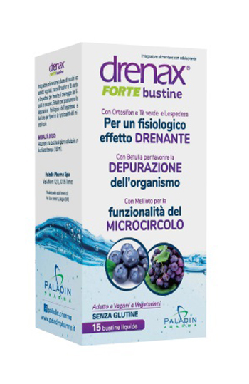 DRENAX FORTE MIRTILLO E UVA 15 BUSTINE - Metafarm