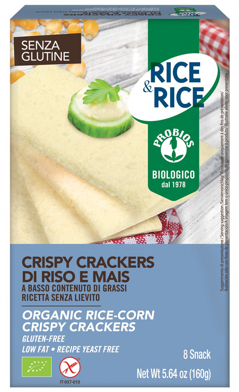 RICE&RICE CRISPY CRACKERS DI RISO E MAIS 160 G - Metafarm