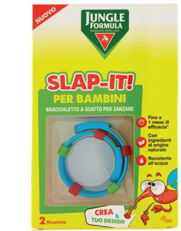 JUNGLE FORMULA SLAP-IT BRACCIALETTO ANTI-ZANZARE PER BAMBINI+ 2 RICARICHE - Metafarm