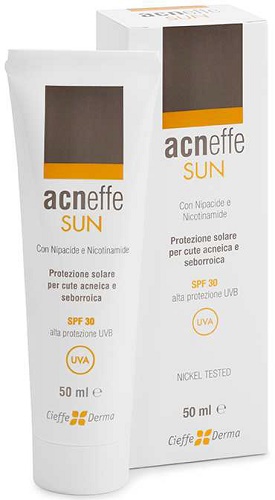 ACNEFFE SUN SPF 30 ALTA PROTEZIONE UVB PER CUTE ACNEICA E SEBORROICA 50 ML - Metafarm
