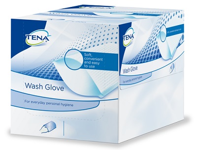 GUANTO PER IGIENE TENA WASH 50 PEZZI - Metafarm