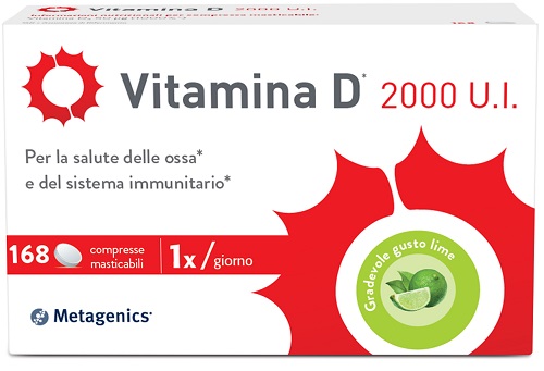 VITAMINA D 2000 UI 168 COMPRESSE MASTICABILI - Metafarm