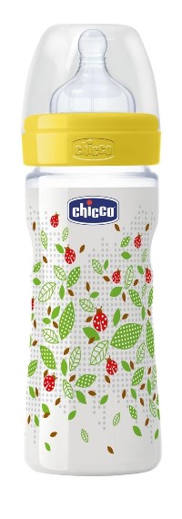 CHICCO BIBERON WELL BEING IN POLIPROPILENE UNISEX DA 250 ML MEDIUM SILICONE ITA - Metafarm