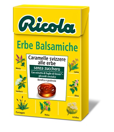 RICOLA ERBE BALSAMICHE SENZA ZUCCHERO 50 G - Metafarm