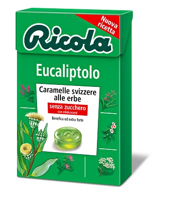 RICOLA EUCALIPTOLO SENZA ZUCCHERO 50 G - Metafarm